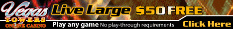 Vegas Towers - Online Casino - Where anyone can strike gold 